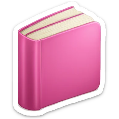 pink book sticker