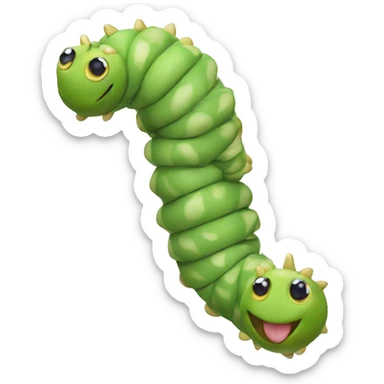 Prince Florian caterpillar from mario wonder sticker