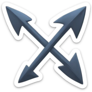 € symbol with an arrow in both directions sticker