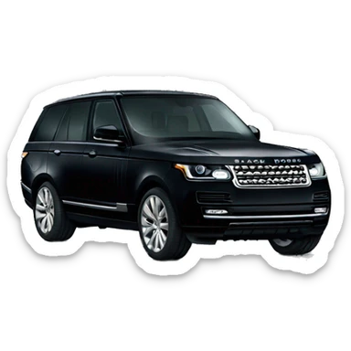 Black Range Rover sticker
