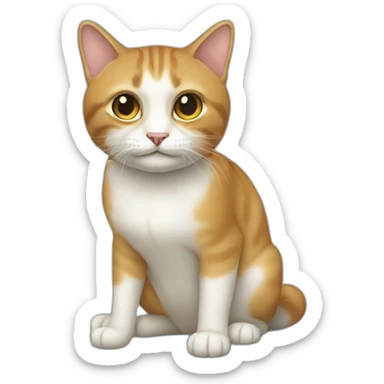Un chat qui est étonné sticker
