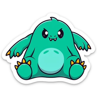 huge monster feet with claws sticker