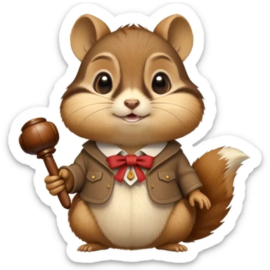 Governor chipmunk female sticker