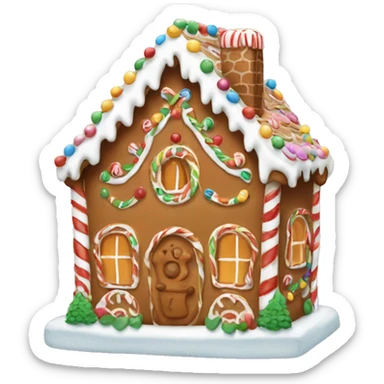 Gingerbread house sticker