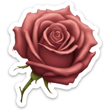 Wilted rose sticker