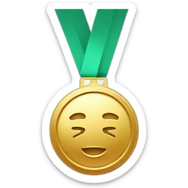 Gold 1st place medal sticker