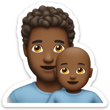 Man with a babyboy  sticker