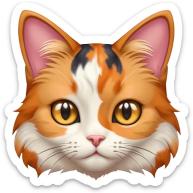 Cat with star eyes sticker