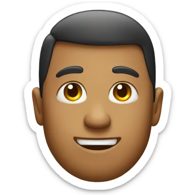 Face clever with like thumb sticker