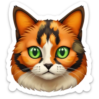 Tortoiseshell cat sticker