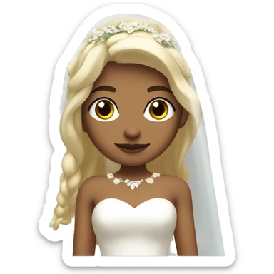 wedding girl wth white skin style zelda video game sticker