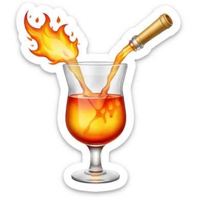 malatov cocktail being thrown sticker