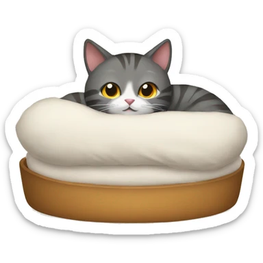 CAT in a bed sticker