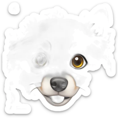 pomsky-black-dog, cocker-dog sticker