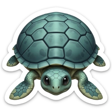 alien turtle but gray and not realistic normal like this 🐢 sticker