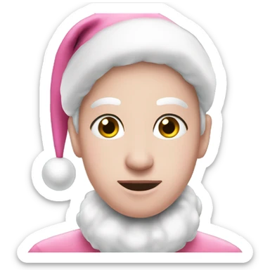 Pink Christmas  sticker