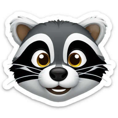 raccoon sticker