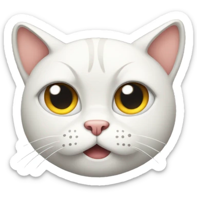 iphone cat emoji frowning sticker