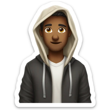 Australia Shepard wearing a hoodie sticker