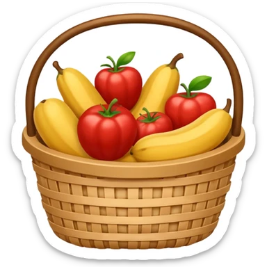 generate an image for groccery products basket sticker