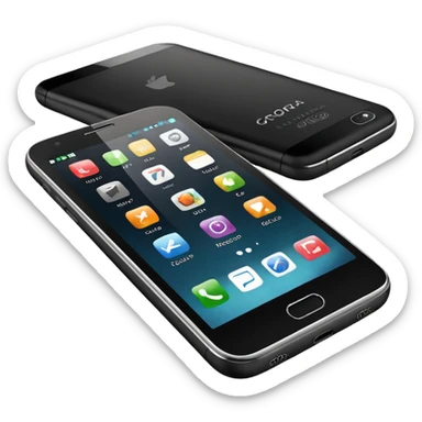 Quero uma desenho de celular e em baixo quero uma frase escrita ass vendendo esse celular em português  sticker