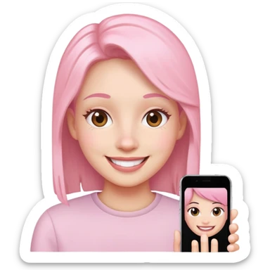 Light Pink facetime sticker