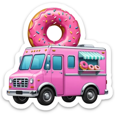 donut truck sticker
