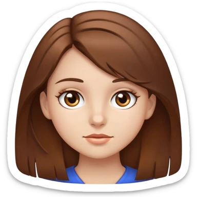 Girl with bown sticker