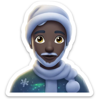 Christmas and northern lights ￼ sticker