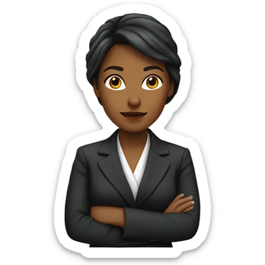 a female lawyer sticker