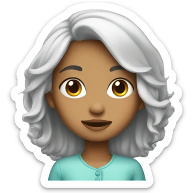 Girl whit tunice sticker