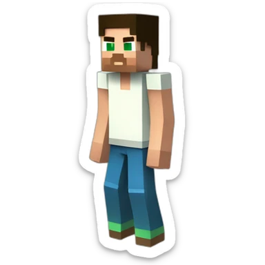 minecraft alex full body sticker