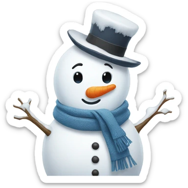 Snowman sticker