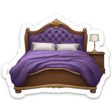 Fancy Purple bed sticker