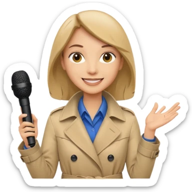 field reporter from Newschannel sticker