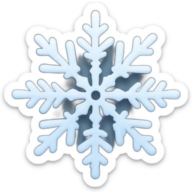 snow flake sticker