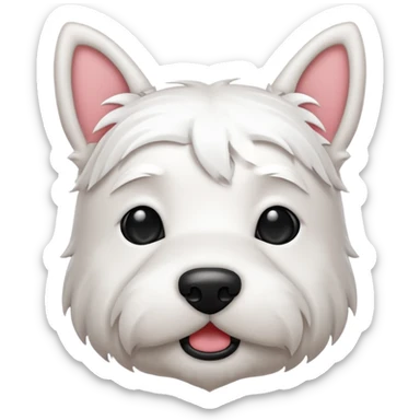 Westie Emoji sticker