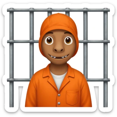 A Mexican Dinosaur in Prison sticker