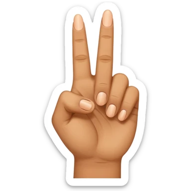 Middle finger sticker