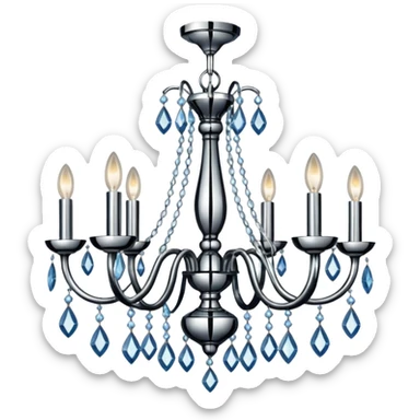 modern chandelier sticker
