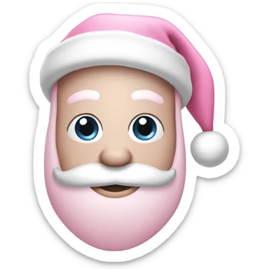 light pink santa hat sticker