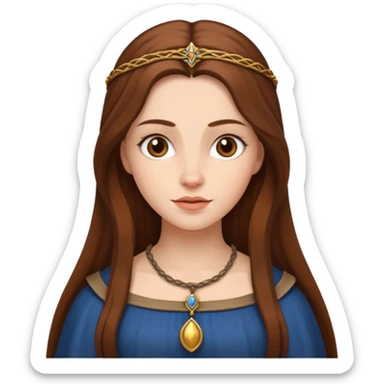 medieval woman  sticker