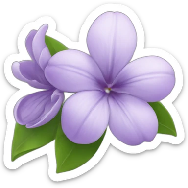 lilac flower sticker
