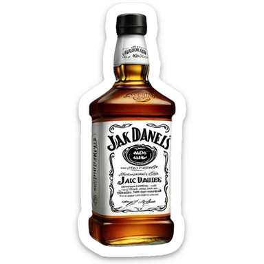 Bottle of jack Daniels sticker