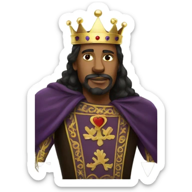 King Playing Card sticker