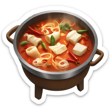 Spicy and numbing hot pot sticker