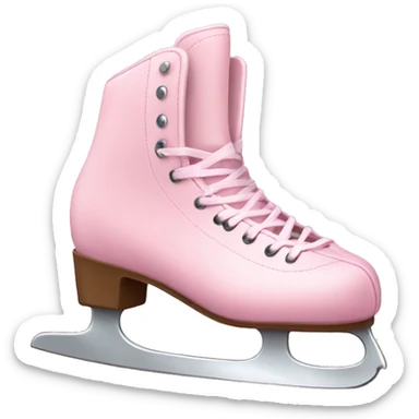 Ice skates light pink sticker