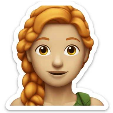 Ginger half woman half turtle sticker