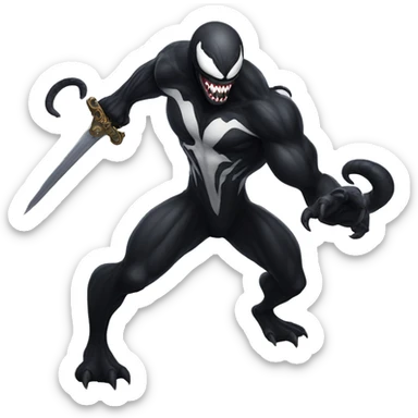 Venom with a BIG SWORD sticker