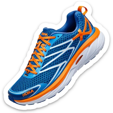 running shoe hoka sticker